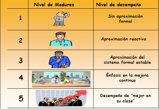 niveles de madurez de un sistema de calidad iso 9001