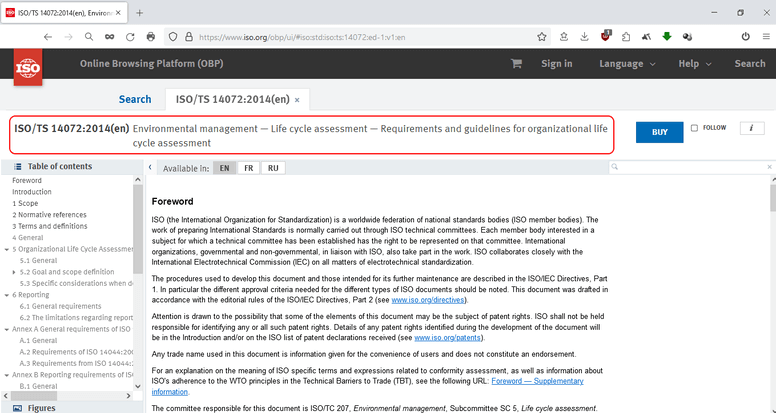 especificaciones técnicas - normas iso