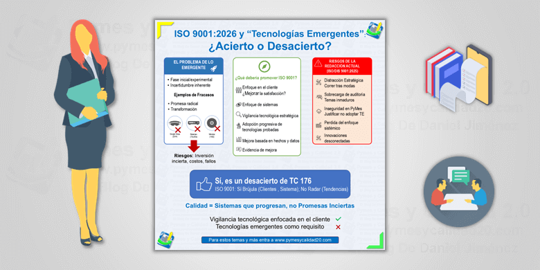 Tecnologías emergentes iso 9001:2026