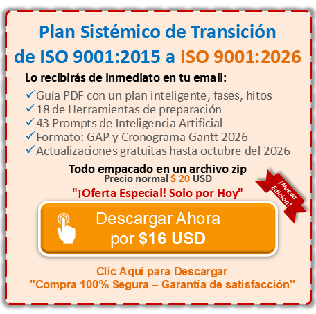 descargar plan de transición ISO 9001 versión 2026 pdf Plan de transición de iso 9001:2015 a iso 9001:2026