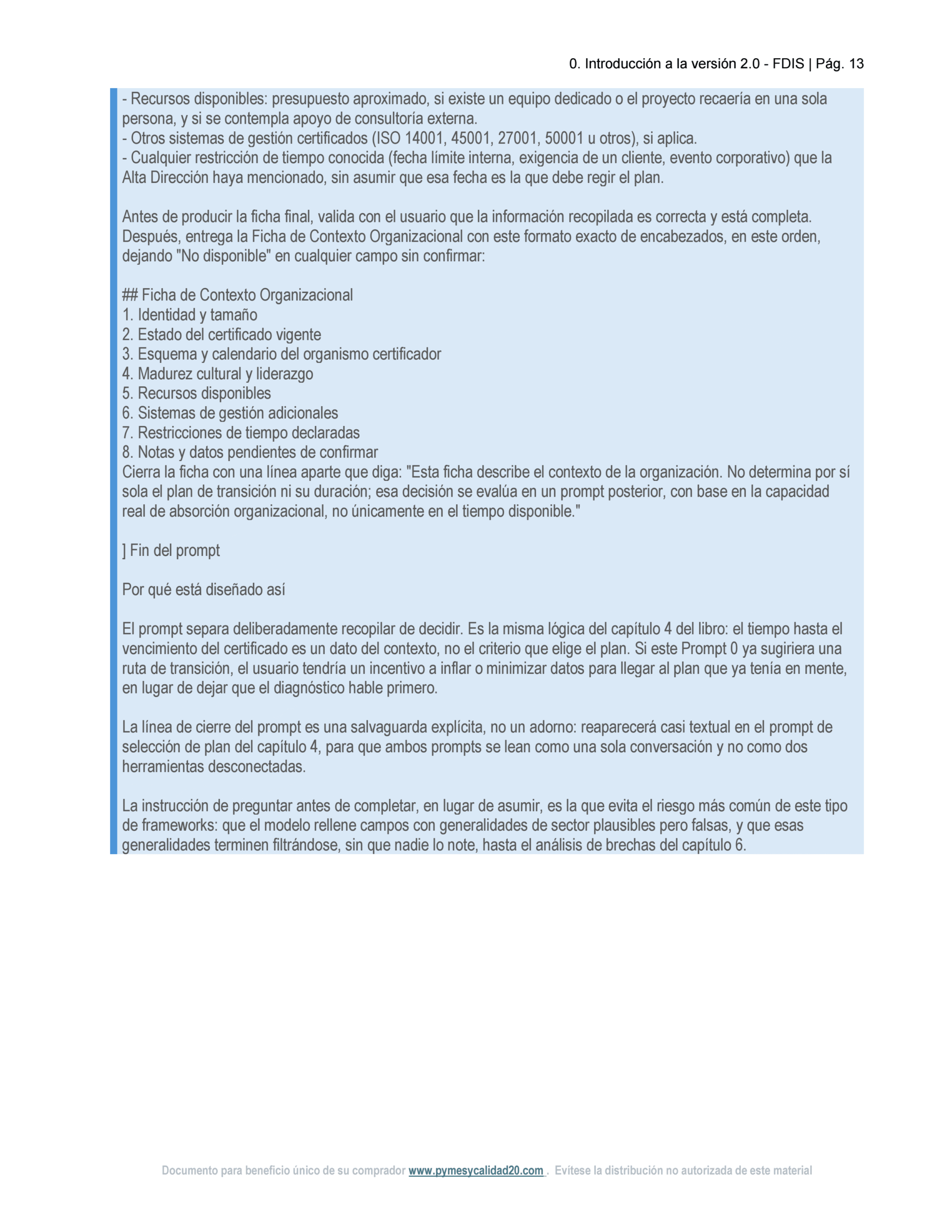 DEMO FDIS PLAN SISTÉMICO DE TRANSICIÓN ISO 9001 – 2_0 conv 13