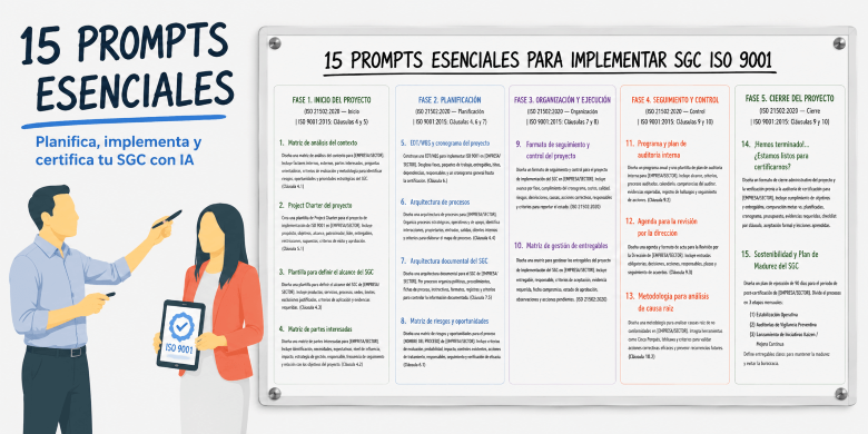 Prompts esenciales para implementar iso 9001
