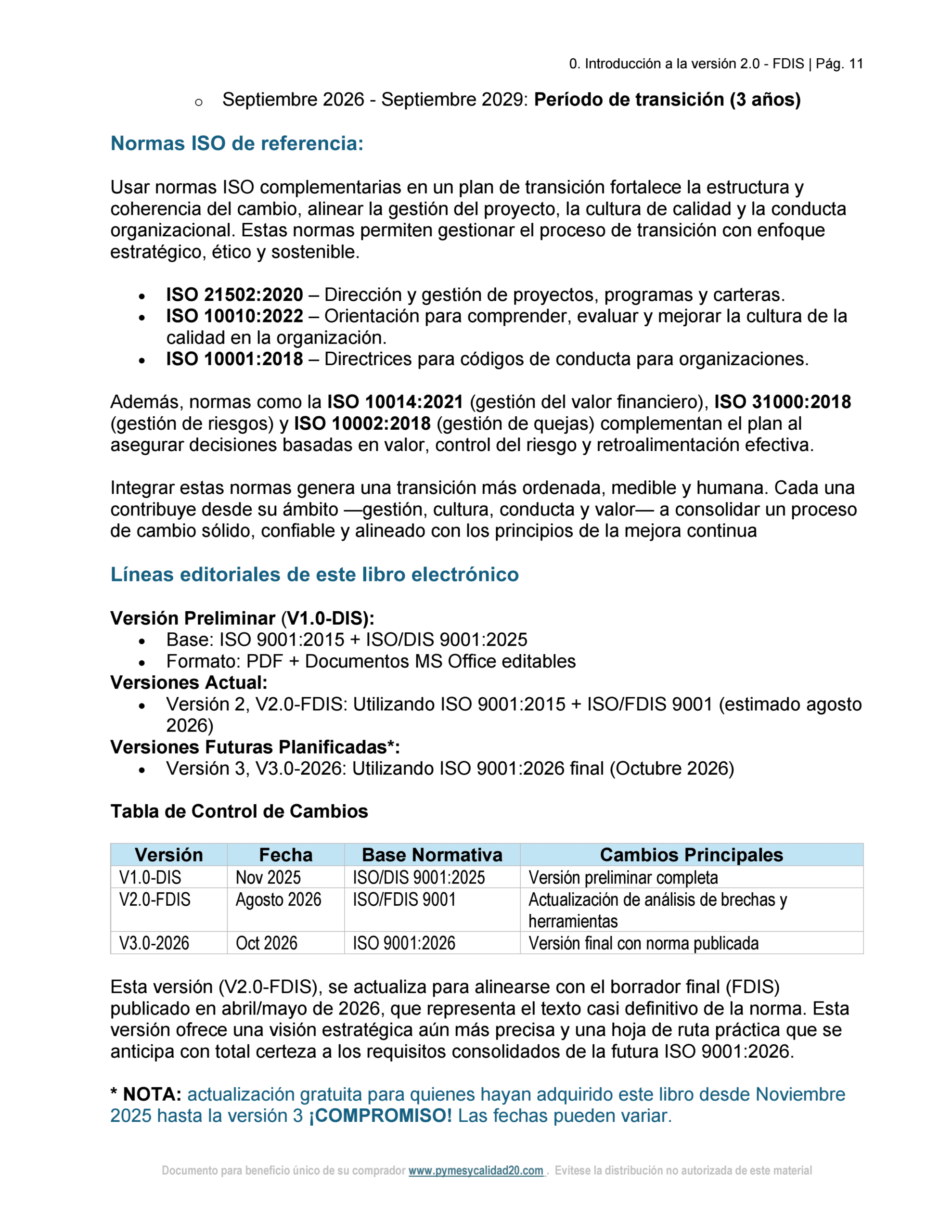 DEMO FDIS PLAN SISTÉMICO DE TRANSICIÓN ISO 9001 – 2_0 conv 11