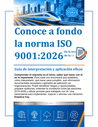 Portada de la guía Conoce a fondo la norma ISO 9001:2026, en la era de la IA